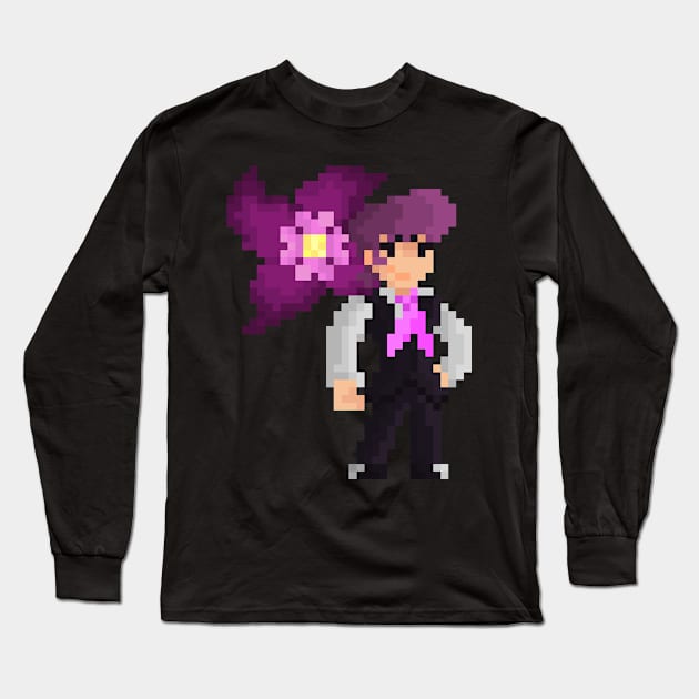 Pixel Lewis Long Sleeve T-Shirt by namdecent